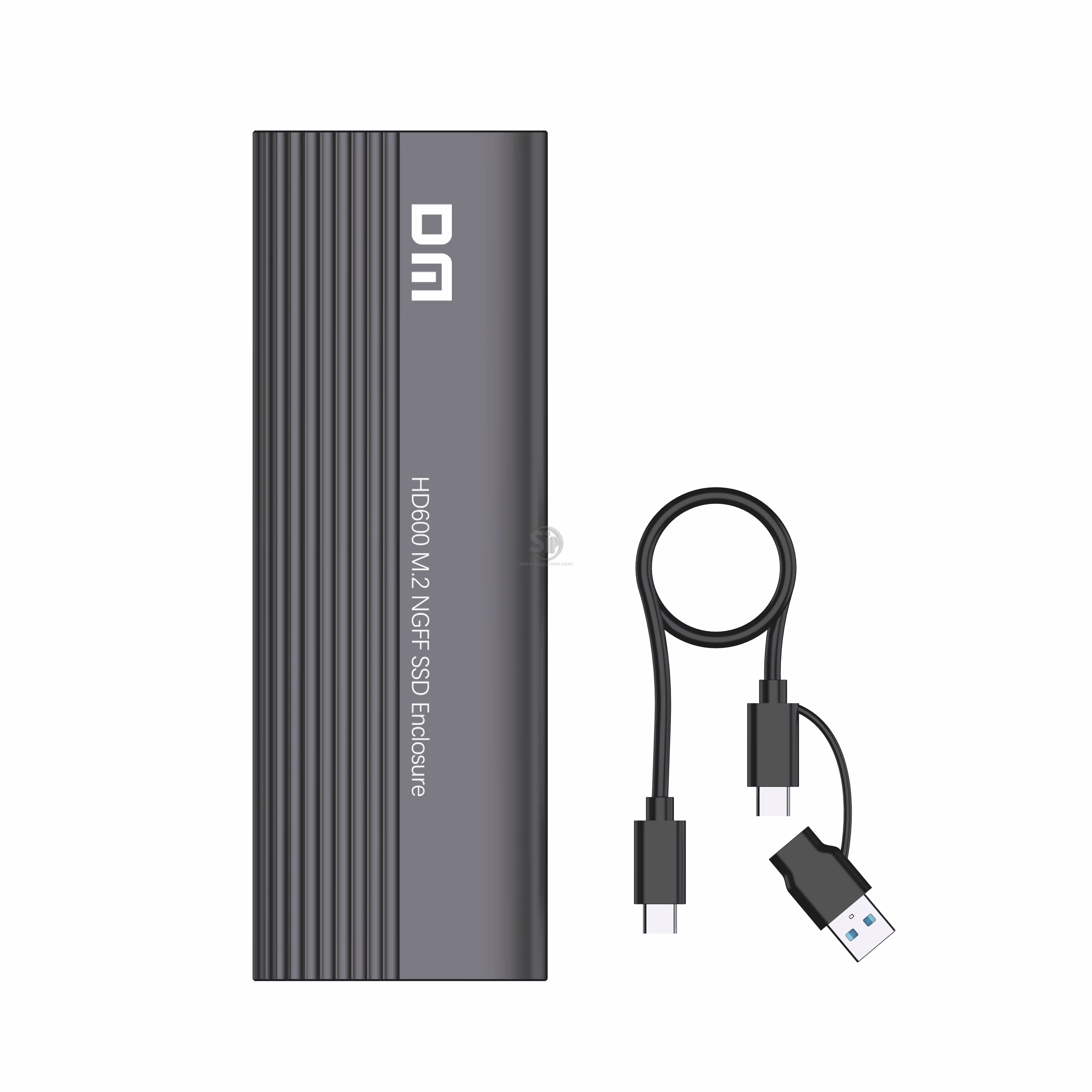 Boîtier Externe DM HD1300  Dual Protocol NVMe & NGFF  USB Type-C 3.1 Gen2  Aluminium  Haute vitesse